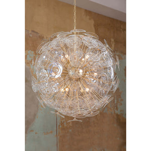 Regina Andrew Glam 12-Bulb Starburst Chandelier – Natural Brass