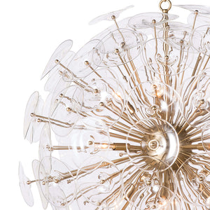 Regina Andrew Glam 12-Bulb Starburst Chandelier – Natural Brass