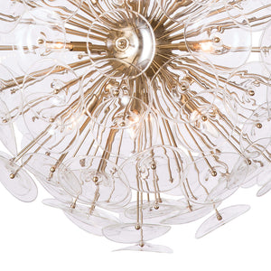 Regina Andrew Glam 12-Bulb Starburst Chandelier – Natural Brass