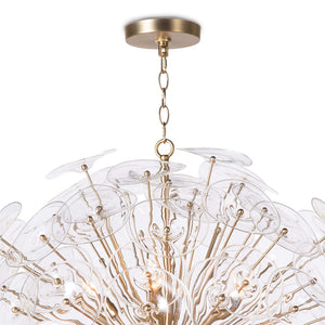 Regina Andrew Glam 12-Bulb Starburst Chandelier – Natural Brass
