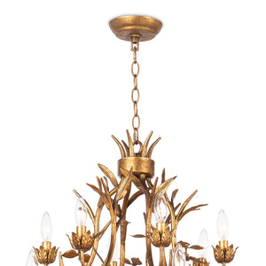 Southern Living Small 2-Tier Golden Branches Chandelier