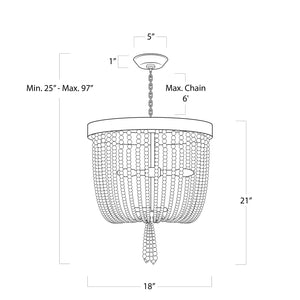 Milos Chandelier (White)