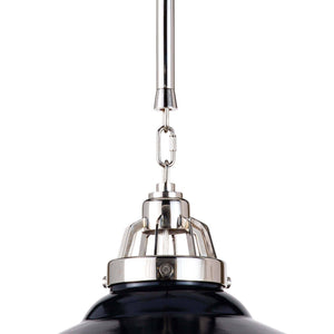Coastal Living Maine Ceramic Pendant Large (Navy)