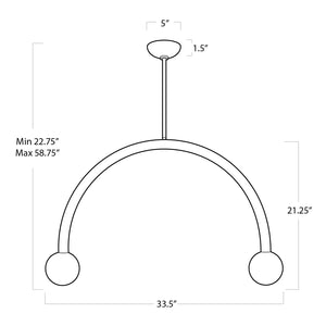 Happy Pendant Large (Oil Rubbed Bronze)
