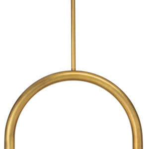 Happy Pendant Small (Natural Brass)