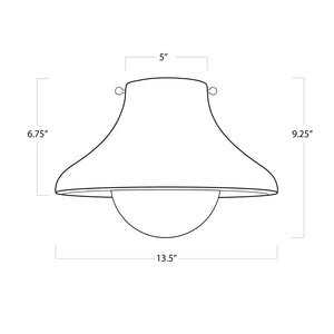 Coastal Living Surfside Wood Pendant (Natural)