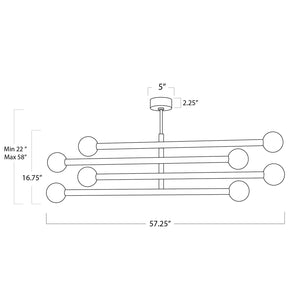 Beaubien Chandelier (Polished Nickel)