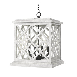 Coastal Living Chatham Wood Lantern (White)