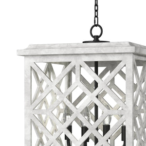 Coastal Living Chatham Wood Lantern (White)