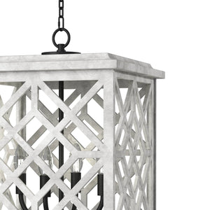 Coastal Living Chatham Wood Lantern (White)