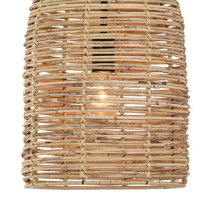 Coastal Living Monica Bamboo Basket Pendant