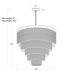 Coastal Living Waterfall Chandelier