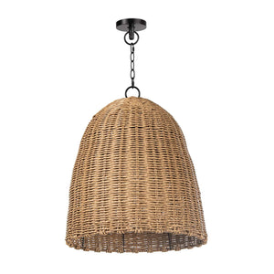 Coastal Living Beehive Outdoor Pendant Small (Weathered Natural)