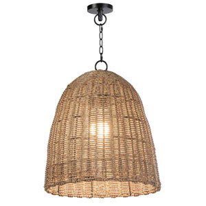 Coastal Living Beehive Outdoor Pendant Small (Weathered Natural)