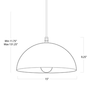 Peridot Outdoor Pendant Small (White)