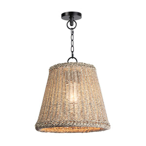 Coastal Living Augustine Outdoor Pendant Small (Weathered White)