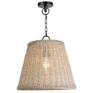 Coastal Living Augustine Outdoor Pendant Small (Weathered White)