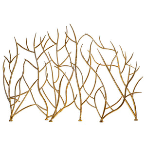 Decorative Gold Leaf Iron Branches Sculpture