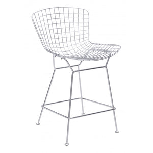 Wire Counter Chair Chrome (Set of 2) - Chrome