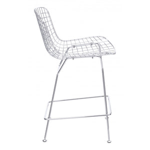 Wire Counter Chair Chrome (Set of 2) - Chrome