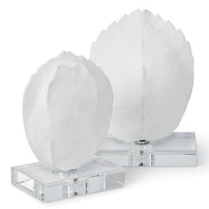 Regina Andrew Faux Turtle Shell Sculptures on Crystal  – Set of 2