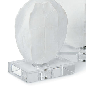 Regina Andrew Faux Turtle Shell Sculptures on Crystal  – Set of 2