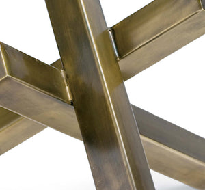 Regina Andrew Intersecting Bars Modern Sculpture – Brass