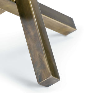 Regina Andrew Intersecting Bars Modern Sculpture – Brass