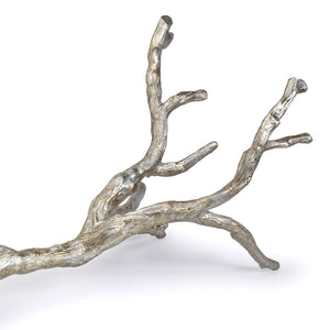 Regina Andrew Aluminum Branch Sculpture – Silver Leaf
