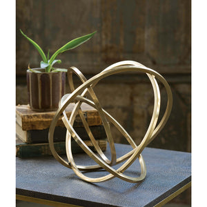 Regina Andrew Brass Ellipses Tabletop Sculpture