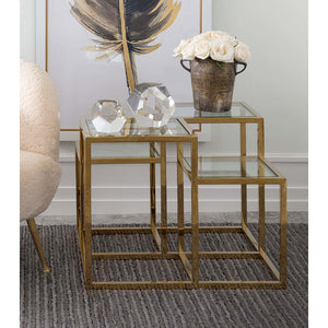 Regina Andrew Crystal Dodecahedron Sculpture – Large