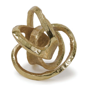 Regina Andrew Metal Knot Sculpture – Gold Leaf