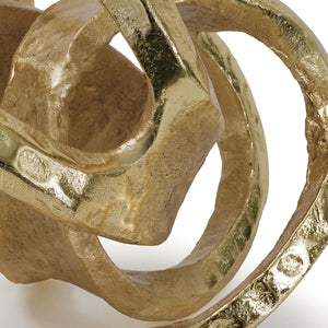 Regina Andrew Metal Knot Sculpture – Gold Leaf