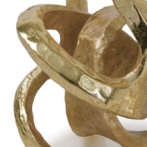 Regina Andrew Metal Knot Sculpture – Gold Leaf