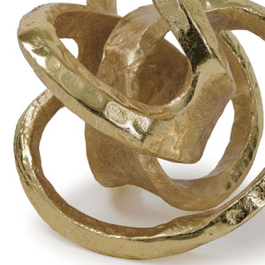 Regina Andrew Metal Knot Sculpture – Gold Leaf