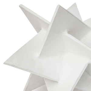 Regina Andrew White Aluminum Origami Star Sculpture
