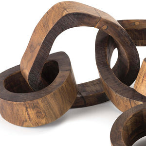 Regina Andrew Hand Carved Wooden Links Centerpiece