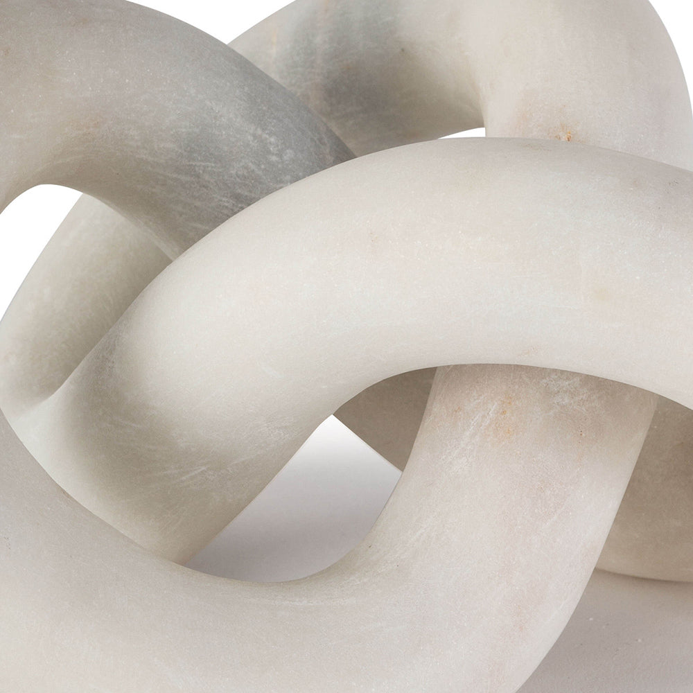 Infinity Loop Marbles Regina Andrew Infinite Loop Marble Sculpture – White - Scenario Home