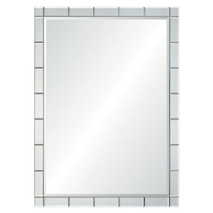 Beveled Tile Framed Mirror - Available in 2 Sizes