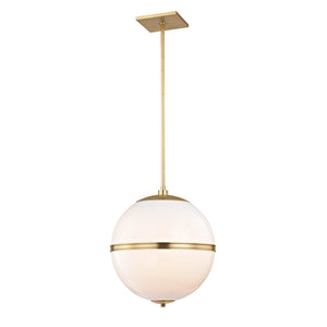Brian Patrick Flynn for Crystorama Truax 3 Light Aged Brass Mini Chandelier