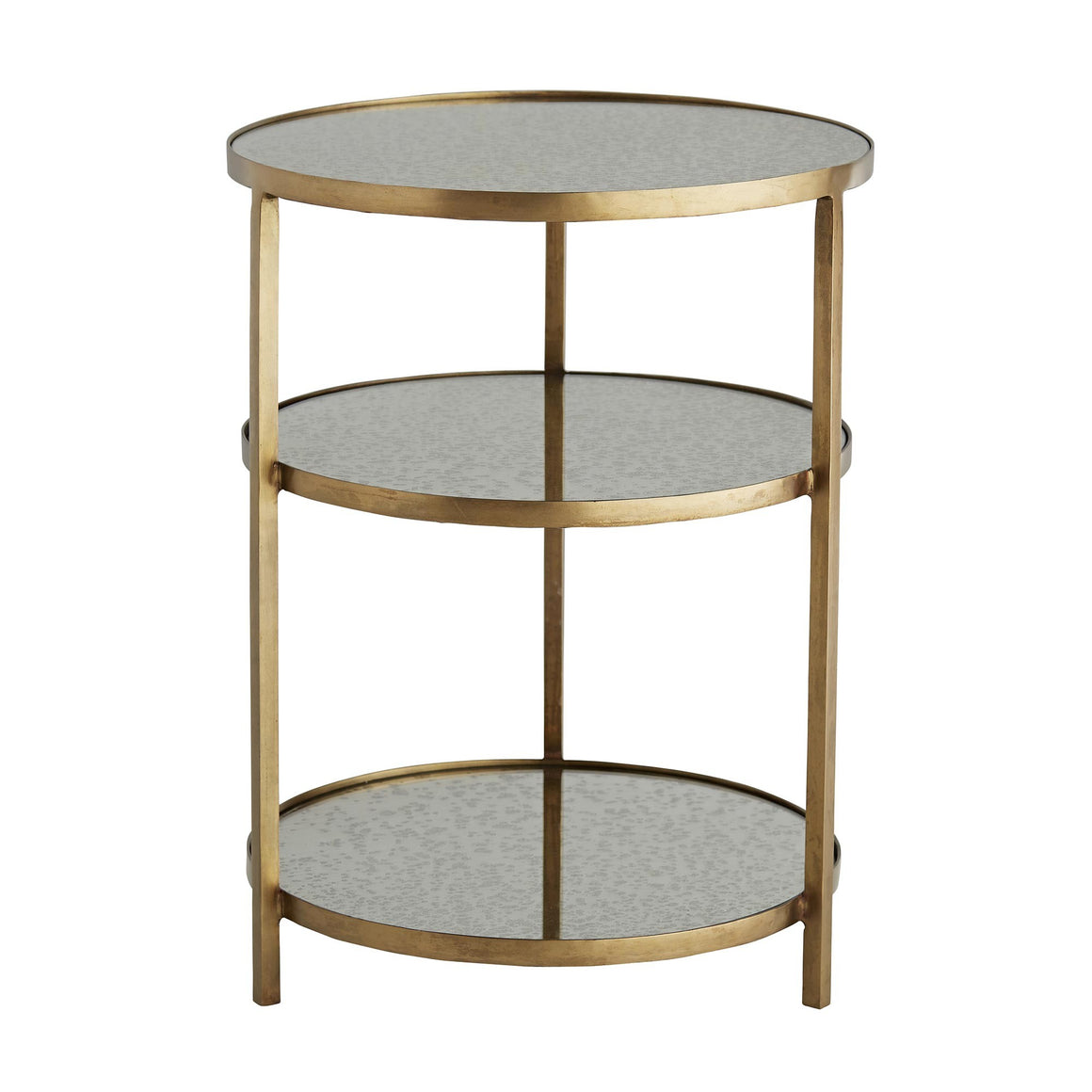 Arteriors Percy End Table Antique Brass/Antiqued Mirror