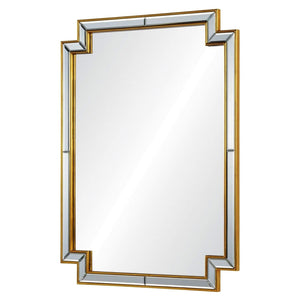 Art Deco Framed Mirror - Antique Gold