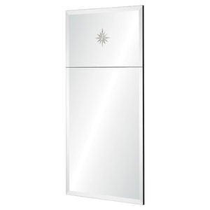 Trumeau Mirror with Etched Star - Available in 2 Sizes