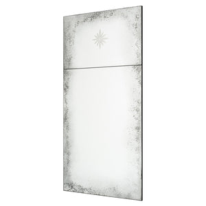 Antiqued Trumeau Mirror with Etched Star - Available in 2 Sizes