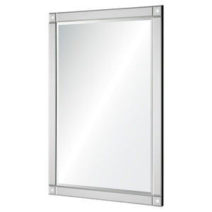 Mirror Framed Mirror with Corner Detail - Available in 2 Sizes
