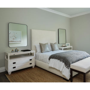 Satin Brass Rounded Corner Mirror - Available in 2 Sizes
