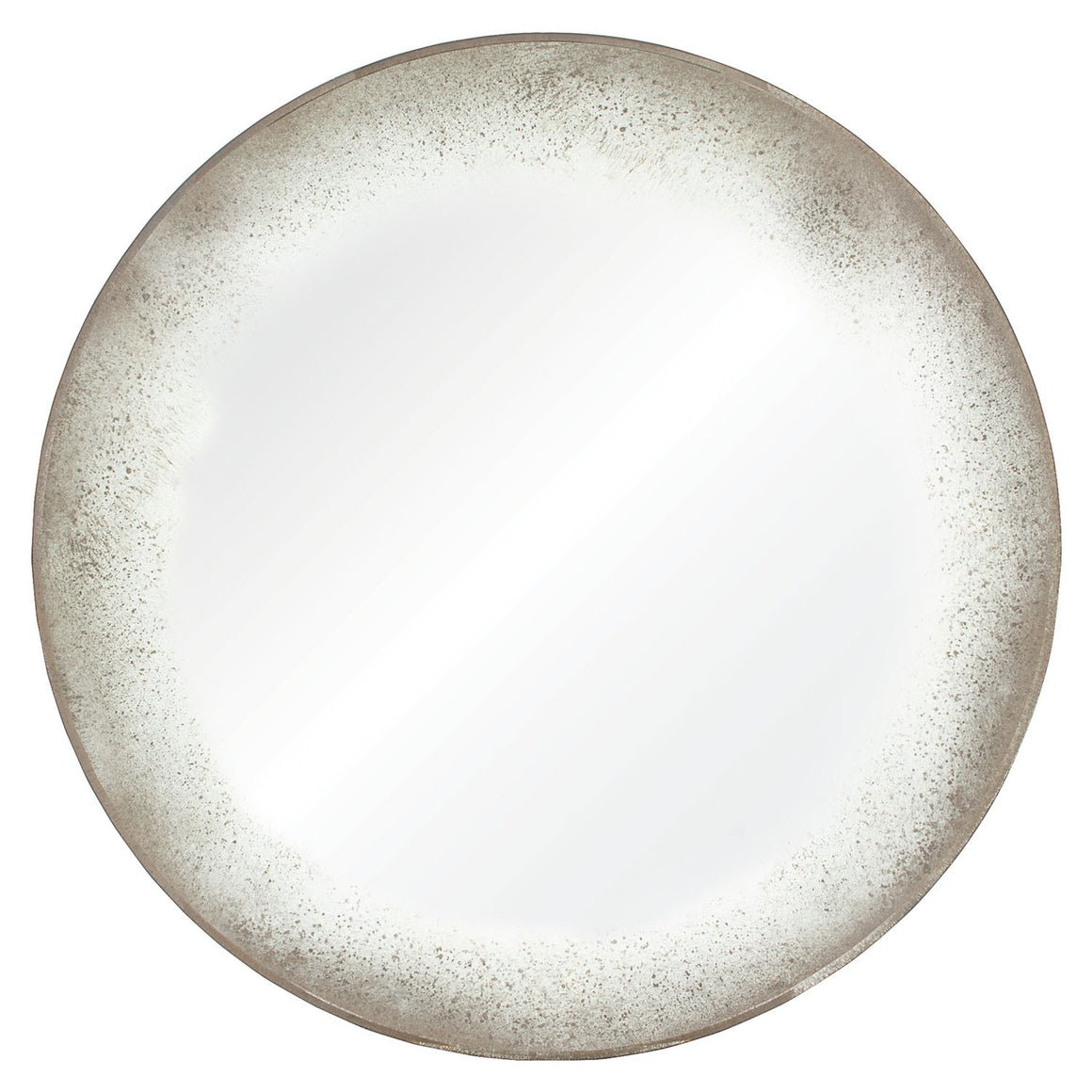 Round Antiqued Mirror