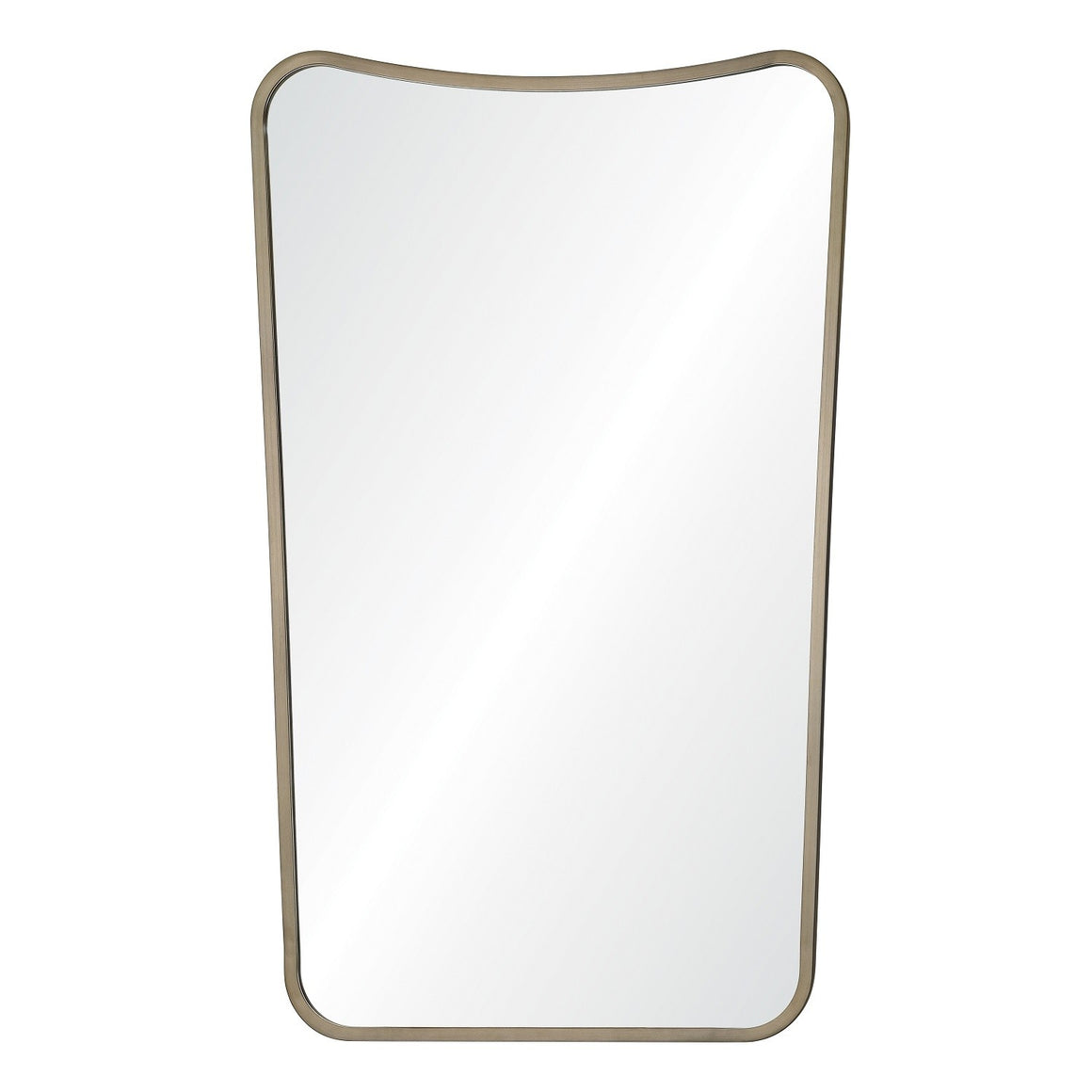 Curved Top Tapered Antiqued Mirror - Available in 2 Finishes