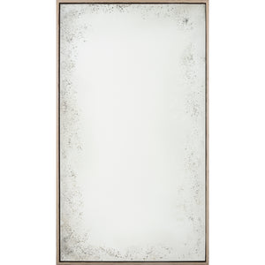 Oversized Rustic Antiqued Floated Mirror - Available in 4 Finishes