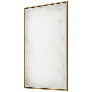 Oversized Rustic Antiqued Floated Mirror - Available in 4 Finishes